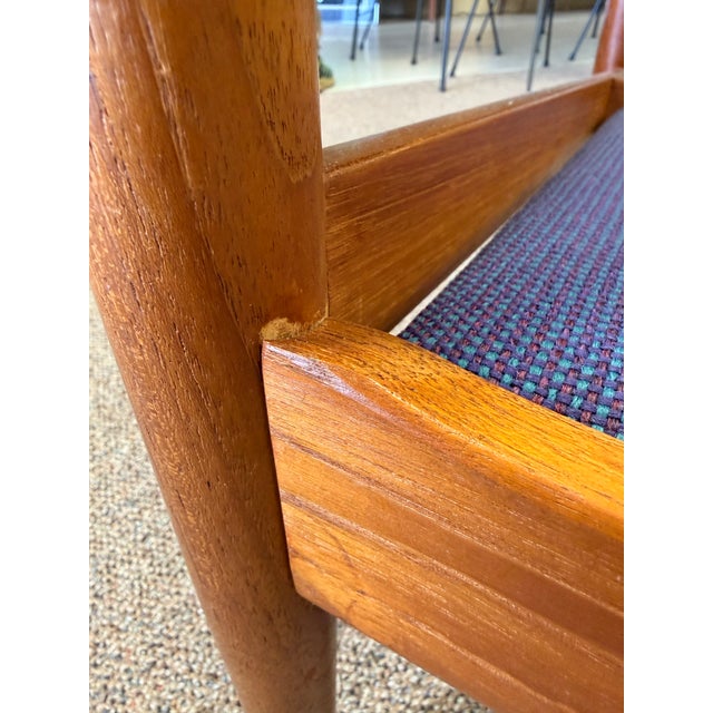 1960’s Mid Century Modern Danish Teak Sofa Designed by Grete Jalk for France & Son. New Knoll Upholstery For Sale - Image 10 of 12