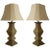 1920s French Shabby Chic Baluster Wooden Table Lamps - a Pair For Sale
