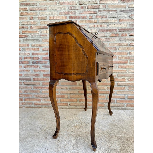 Louis XV Style Folding Desk with One Drawer, 1950 For Sale - Image 17 of 18