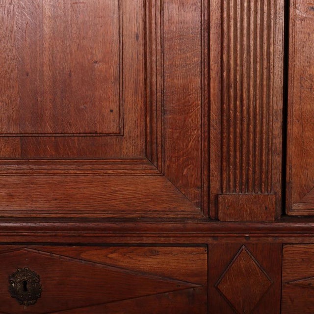 19th Century Danish Oak Wardrobe For Sale - Image 9 of 16