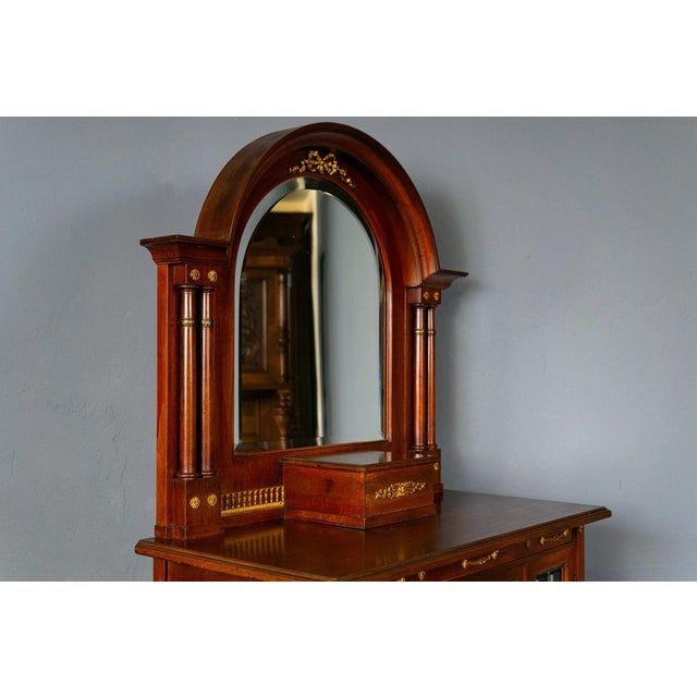 Vinrage Brown Wooden Cabinet For Sale - Image 5 of 18