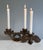 An impressive set of two heavy cast bronze candleholders inspired by tree branches and created by the renown German artist...
