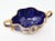 Mid 20th Century Vintage Italian Pottery Decorative Handled Bowl in Navy With Gold Decoration For Sale - Image 5 of 15