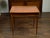 19th Century French 19th Century Walnut Side Table with Gilt Embossed Leather Top and Drawer For Sale - Image 5 of 12