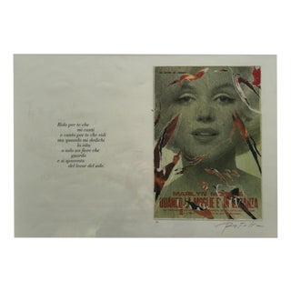 Mimmo Rotella, The Seven Year Itch, 2005, Silkscreen and Décollage For Sale