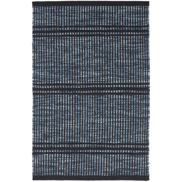 Contemporary Dash & Albert by Annie Selke Malta Navy Woven Wool Rug, 8' x 10' For Sale - Image 3 of 3