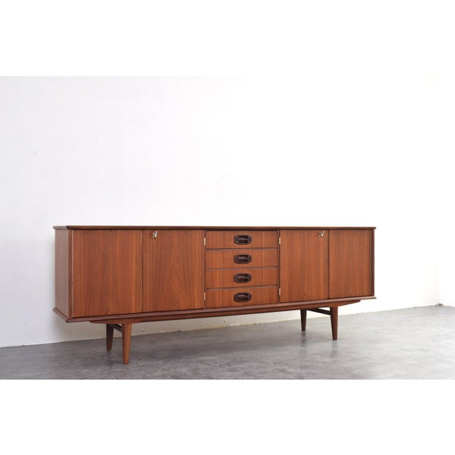 Wood Mid-Century Modern Danish Teak Sideboard, 1960s For Sale - Image 7 of 17