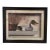 Framed Sporting Art Duck Decoy Print in Distressed Black Frame For Sale