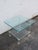 Glass Hollywood Regency Lucite Glass Top Side End Table 6382 For Sale - Image 7 of 15