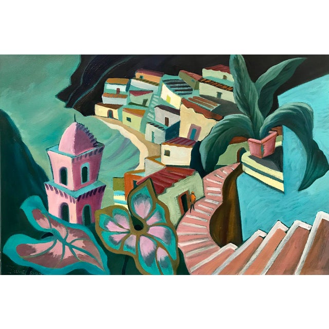 Zimmerman has traveled through Mexico extensively, and that firsthand knowledge gives this painting its particular ease...