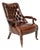 Antique William IV Leather Lounge Chair, 1830 For Sale