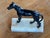 Figurative 19th Century Metal Greyhound on Onyx Base For Sale - Image 3 of 5