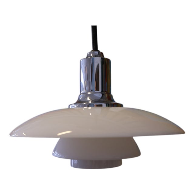 PH 2/1 Pendant in Opal Glass Poul Henningsen for Louis Poulsen, 1960s For Sale