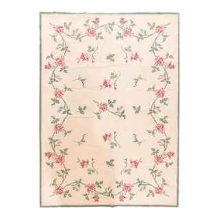 Vintage Needle Point Rug 8'9'' x 9'10'' For Sale