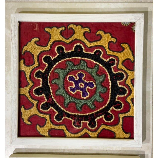 Set of Four Antique Suzani Wall Hanging For Sale - Image 12 of 12
