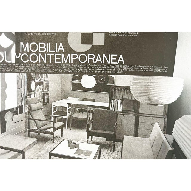 Tall Armchair in Imbuia Wood & Grey Bocule, Michel Arnoult, 1960s - Lot 154A For Sale - Image 16 of 16