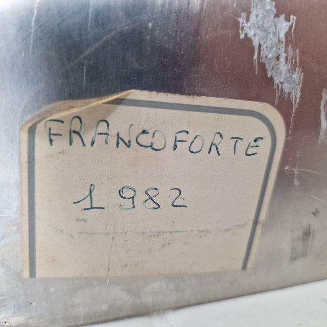 Black Italian Linea Italiana Fashion Exhibition Poster on Aluminum, 1982 For Sale - Image 8 of 12