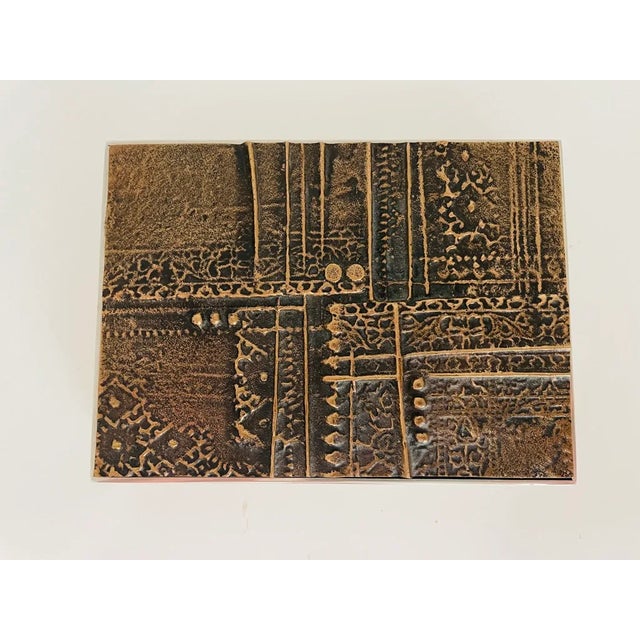 Spanish 1960s Spanish Jose Luis Sanchez Sculptural Bronze Box For Sale - Image 3 of 9