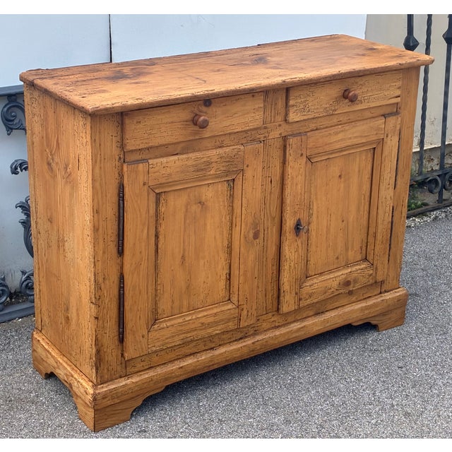 Late 19th Century Pine Two Door Two Drawer Dresser Base For Sale - Image 5 of 18