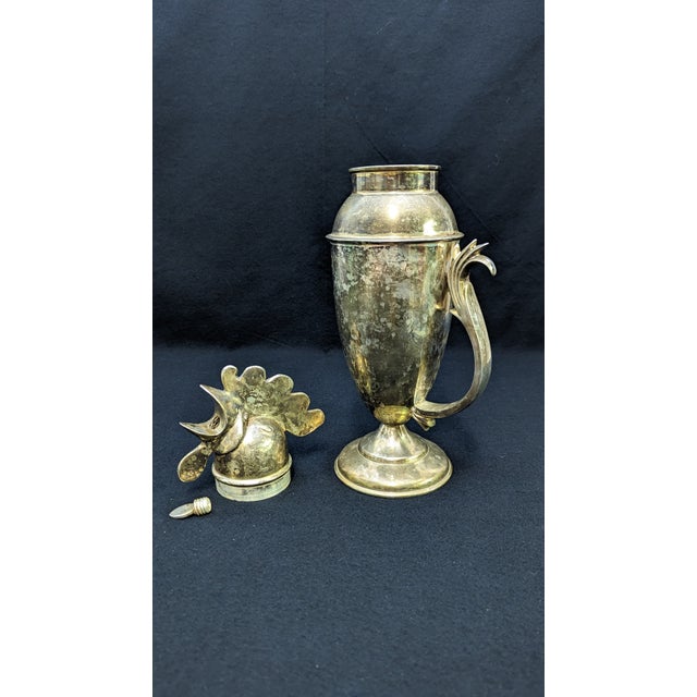 1990s Vintage Restoration Hardware Rooster Martini Shaker 1990s For Sale - Image 5 of 8