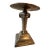 Vintage Solid Brass Ram Head Pillar Candle Holder For Sale