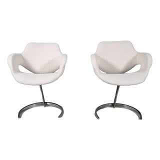 Set of Scimitar Chairs attributed to Boris Tabacoff for MMM, 1960s For Sale