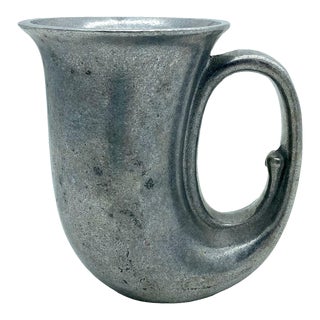 1980s Pewter Tavern Horn Mug For Sale