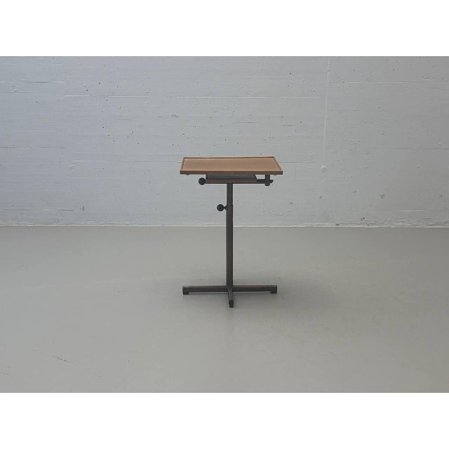Brown Caruelle Side Table by Georg Albert Ulysse Caruelle for Embru, Switzerland, 1950s For Sale - Image 8 of 17
