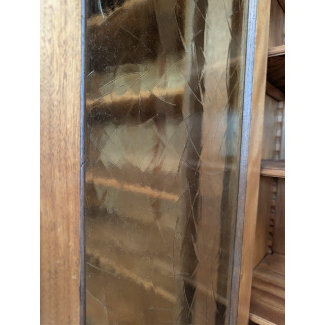 Wood Interwar Historic Cabinet Bookcase in Oak For Sale - Image 7 of 18