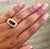 Art Deco Inspired 2.56ct Baguette Ruby Diamond Ring in 18k Gold, Size 7.25 For Sale In Los Angeles - Image 6 of 11