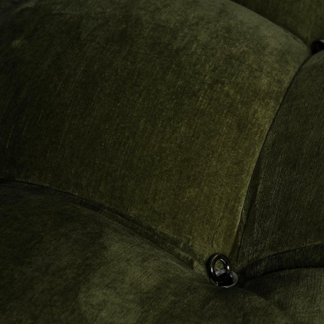 Camaleonda Sofa bin Green Linen Velvet y Mario Bellini for B&B Italia, 1972, Set of 2 For Sale - Image 10 of 18