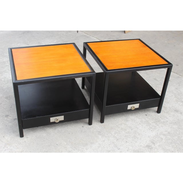 Pair of Baker Mid-Century End Tables - a Pair For Sale In Greensboro - Image 6 of 12