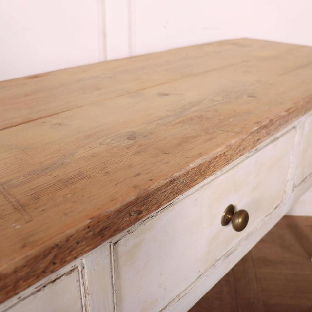 English Painted Dresser Base For Sale - Image 10 of 11