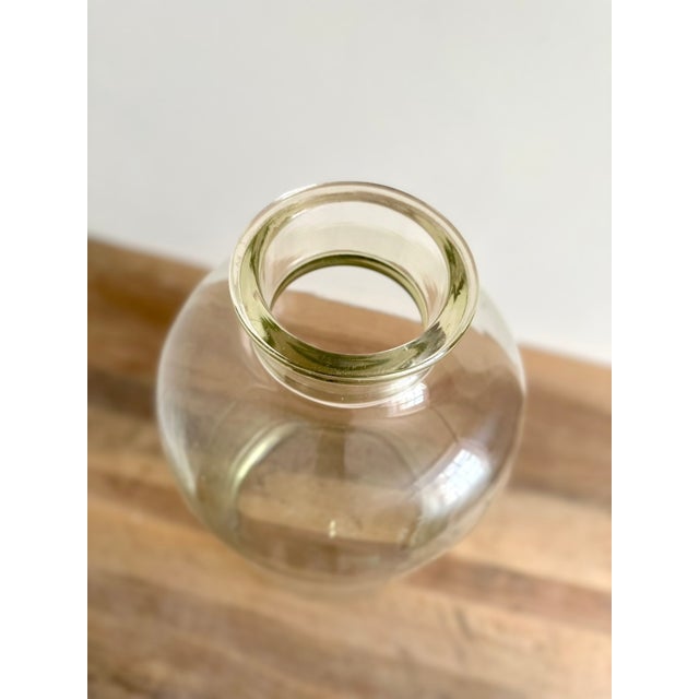 1920s French Laboratory Glass Storage Jar with Fitted Glass Stopper, 1920s For Sale - Image 5 of 16