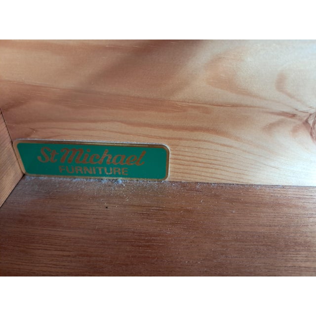 Vintage Pine Tallboy Chest of 5 Drawers, 1980s For Sale - Image 14 of 16