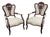 Victorian Late 1880s Carved Inlay Side Chairs a Pair 6643 For Sale