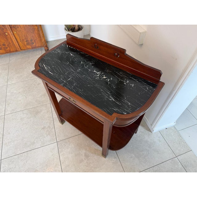 Art Nouveau Side Table in Mahogany, 1920s For Sale - Image 4 of 14