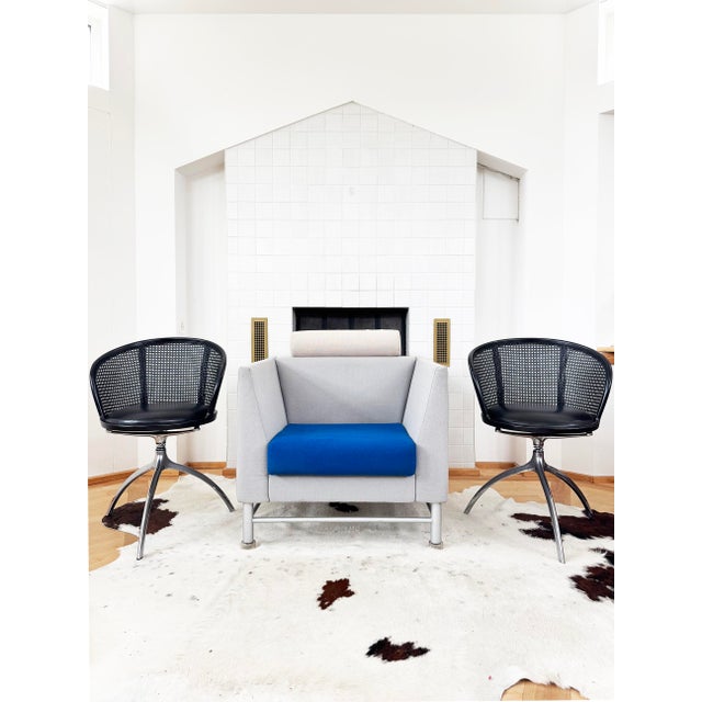 1980s Ettore Sottsass for Knoll, 1980s Eastside Club Lounge Chair For Sale - Image 5 of 10