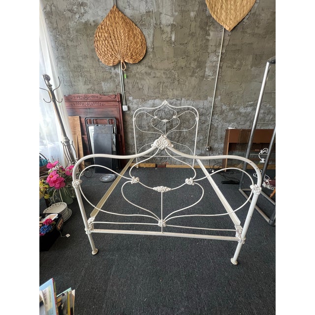 Late 19th Century Art Nouveau Style Bed For Sale - Image 5 of 6