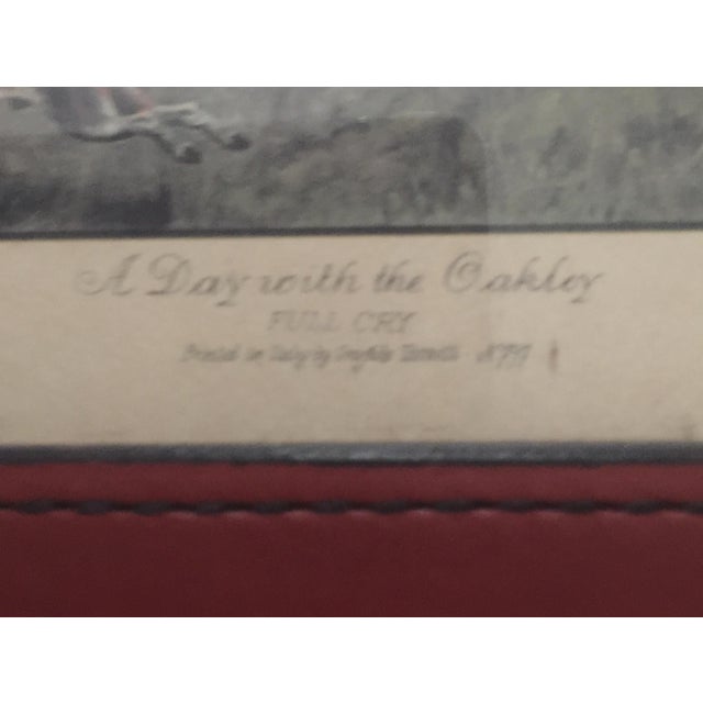 1940s English Hunting Prints - Leather-Framed Grafiche Tasgotti / Thomas Blinks - a Pair For Sale - Image 5 of 8