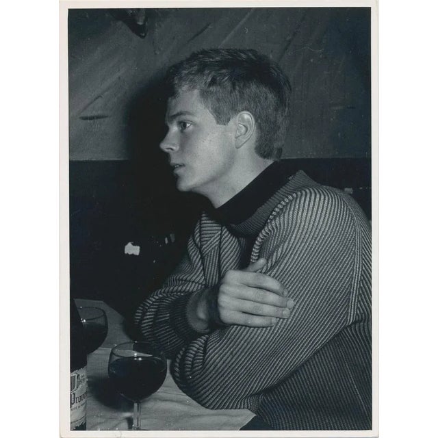 1950s Erich Andres, Young Student Drinking Wine, Paris, France, 1950s, Black & White Photograph For Sale - Image 5 of 5
