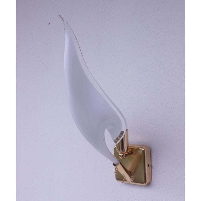Italian Set of 4 Murano Wall Light by Franco Luce, 1970s For Sale - Image 3 of 12