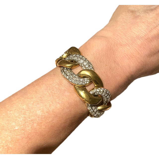 Metal Italian Link Bracelet in the Style of Seaman Schepps For Sale - Image 7 of 12