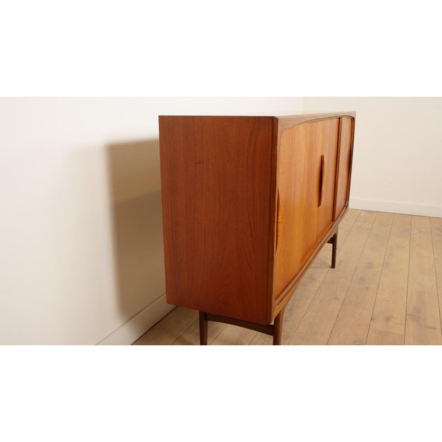 Vintage Danish Teak Highboard by Johannes Andersen for Silkeborg For Sale - Image 3 of 18