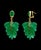 Metal 14 Carat Colombian Emerald Briolettes Hanging Drop Earrings 18 Karat Gold For Sale - Image 7 of 8