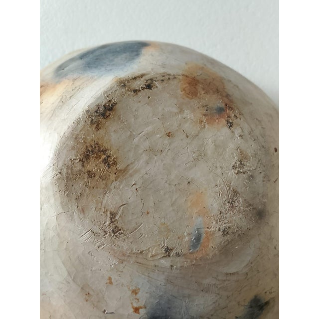 Antique Berber Terracotta Bowl with Geometric Cross Motif, 1890s For Sale - Image 6 of 11