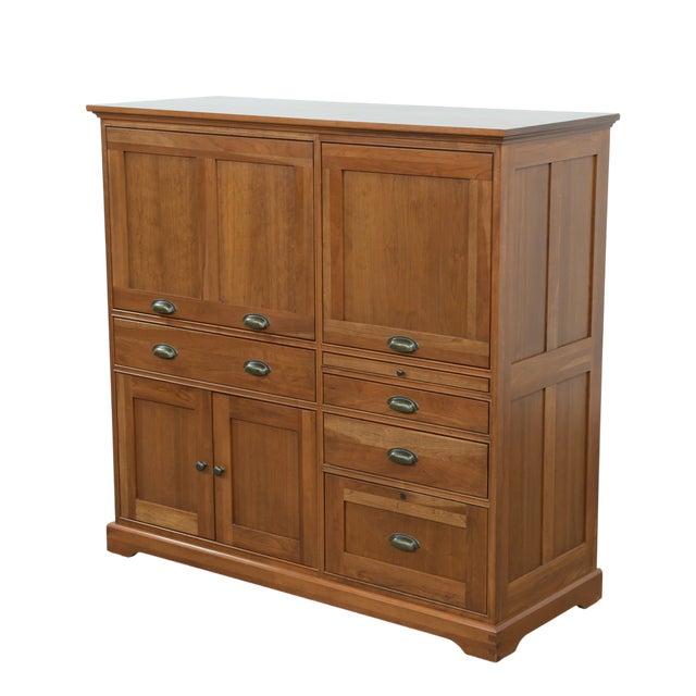 2000 - 2009 Restoration Hardware Marston Home Office Cabinet Desk For Sale - Image 5 of 9