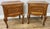 This elegant pair of Vintage French Louis bedside tables showcases timeless styling with a warm oak finish, beautifully...