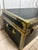 Wood Antique Everlite Black and Brass Steamer Trunk Made in Canada For Sale - Image 7 of 13