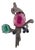 Luxury Ruby Emerald Sapphire Diamond Parrot Motif Silver Brooch Pendant For Sale